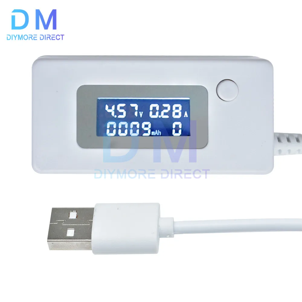 LCD Backlight USB Current Voltage Charging Capacity Tester Meter Charger Doctor Voltmeter Ammeter Monitor Detector Mobile Phone