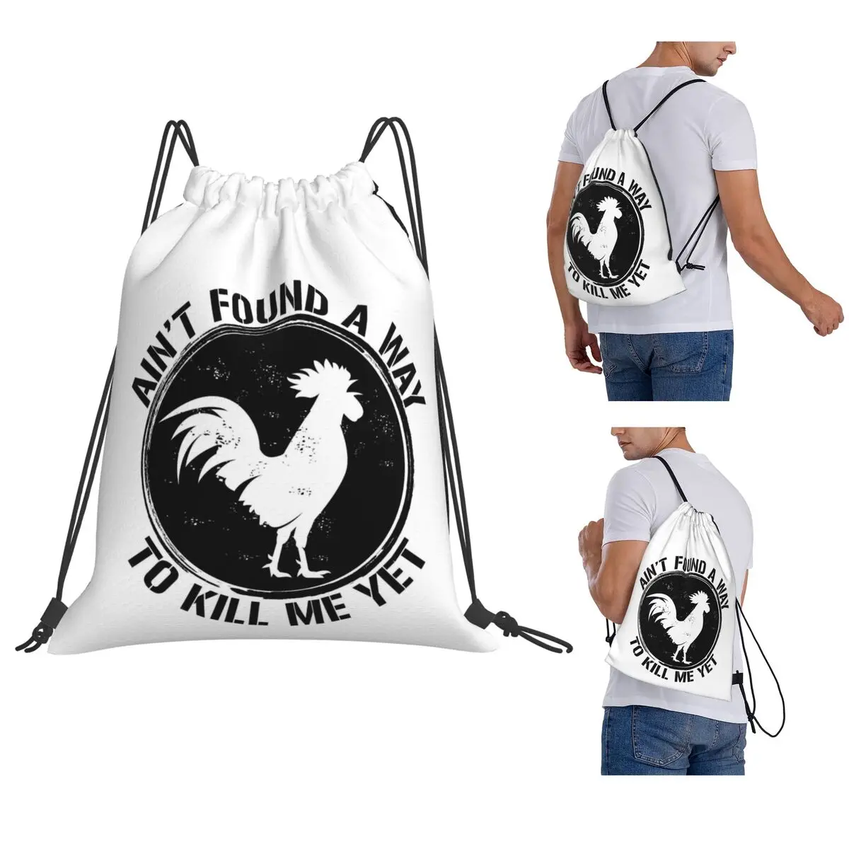 

Alice In Chains Rooster Dirt Layne Staley Rock Backpacks Portable Drawstring Bags Shoes Bag Book Bags for Travel Students