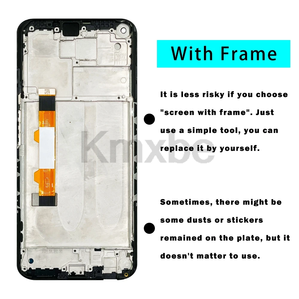 6.53\'\' LCD For Xiaomi Redmi Note 9T M2007J22G J22 Display Touch Screen Digitizer Assembly With Frame For Redmi Note 9 5G LCD