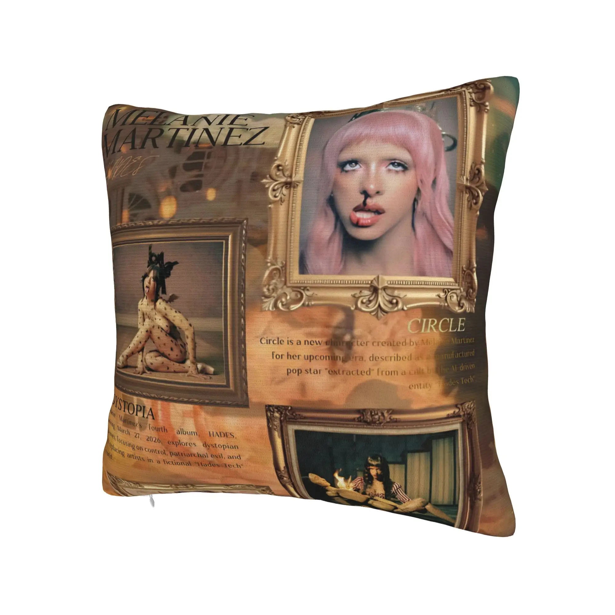 Decorative Pillowcases Melanies Martinez Hades Album 2026 Product Bedroom  Pillow Case Cover Zipper Multi-Size