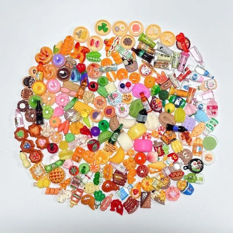 Miniaturowa kuchnia dla dzieci z zabawkowymi jedzeniami, realistyczna lodówka, zestaw naczyń, z światłami i dźwiękami, prezent urodzinowy dla dziewczynki.