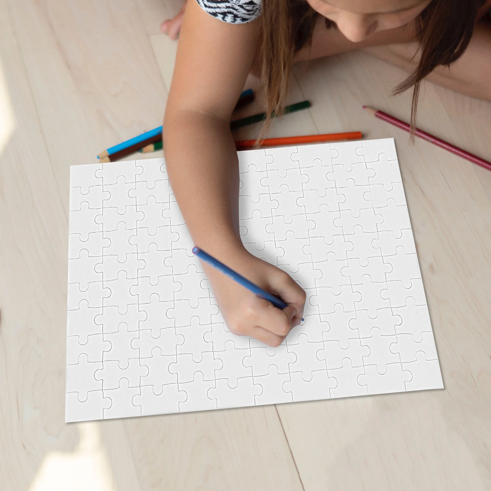 

Blank Puzzles For Kids Diy Drawing Puzzle Pieces Large Size Wooden Jigsaw Craft Supplies Educational Activity Safe