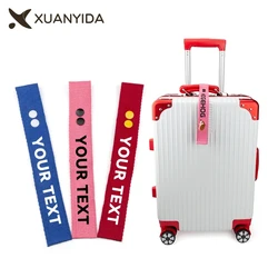 Customized Luggage Strap Name Tag Keychain Personalized Suitcase Label Baggage Bag Tags Pendant For Women Men Travel Accessories