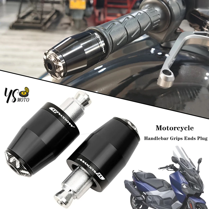 

For SYM MaxsymTL 500 508 Maxsym TL 2024 2023 2022 Motorcycle CNC Accessories Handlebar Grips Ends Plug Slider Cap Handle bar end