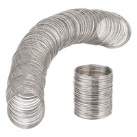 300 Loop Jewelry Wire Memory Beading Wire Bangle Bracelet Wire for Wire Wrap DIY Jewelry Making (22 Gauge 55mm) kit