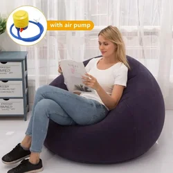 Inflatable Lazy Sofa, Single Person Lazy Chair, Foldable Outdoor Leisure Sofa Bed