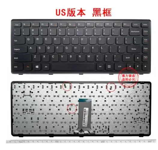 

New For Lenovo G400AS G400S G405S G400AT G400AM G410S G410ST G405S N410 Z410 S410P FLEX 14A FLEX 14G FLEX 14D US Black Keyboard