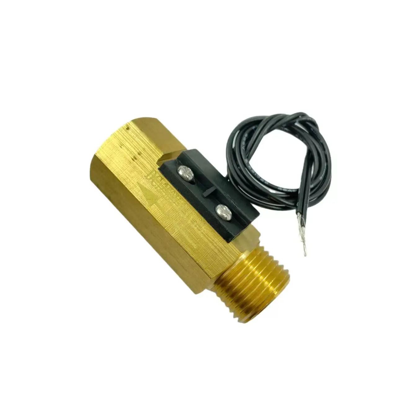 تدفق المغناطيسي التبديل G1/2 "USM-FS21TD عادة فتح الدائرة DC5-24V BSP مدخل الإناث منفذ الذكور مصنوعة من النحاس الأصفر