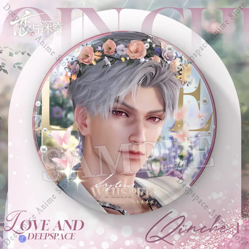 لعبة الحب والفضاء العميق سيلوس رافاييل زين كازيفير كاليب أنيمي تأثيري الربيع والزهرة 75 مللي متر شارة بروش شعار دبوس ديكور هدية