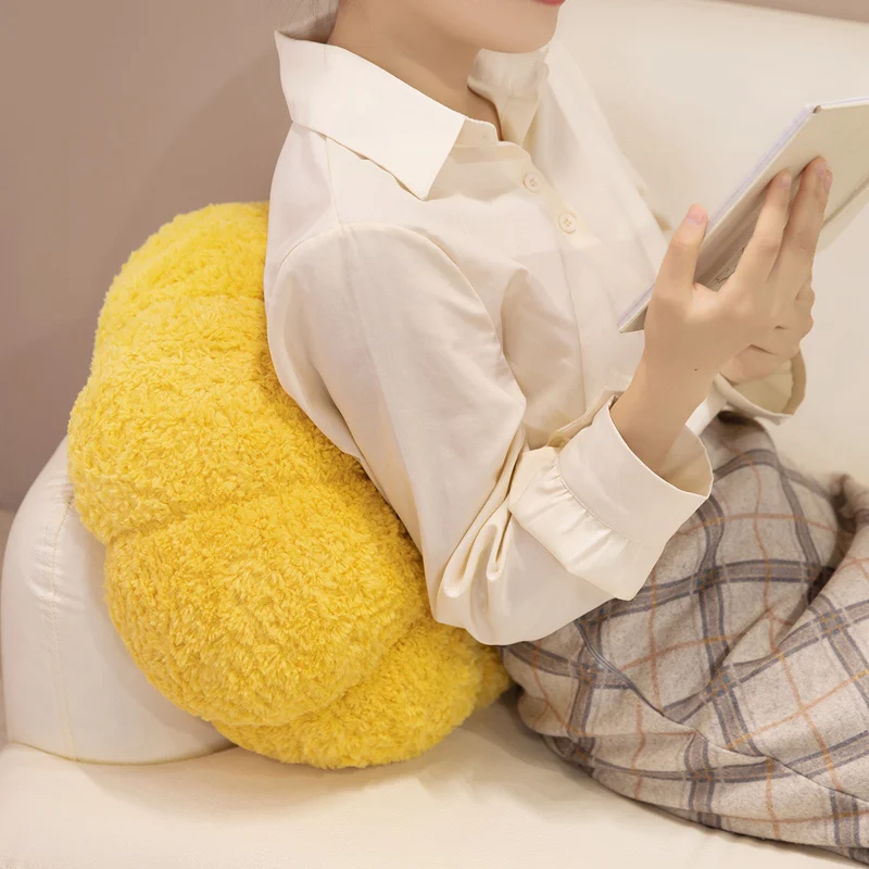 20/30/40cm travesseiro de pelúcia de abóbora de Halloween colorido suporte de cabeça de pelúcia decoração festa adereço presente