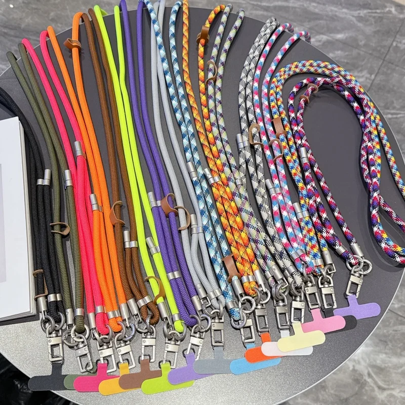 1 Stück 150 cm Langer Handyhüllen-Trageriemen Tragbarer Umhängegurt Universal mit Handyriemen-Verbindung Verstellbare Länge Lanyard