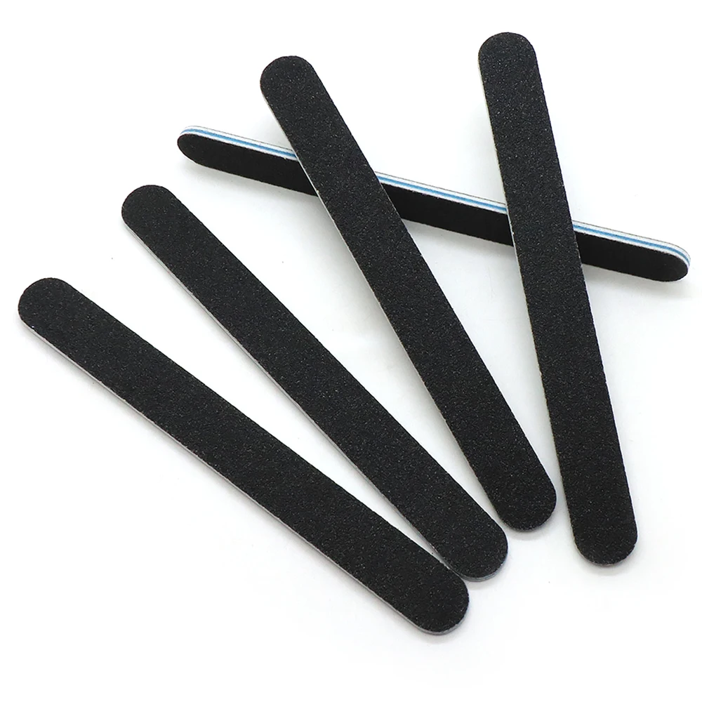 ตะไบเล็บสองด้าน 25 ชิ้น แบบพกพา ตะไบขัดเล็บตรง สำหรับทำเล็บมือและเล็บเท้า ใช้ขัดแต่งและขัดเงาเล็บ