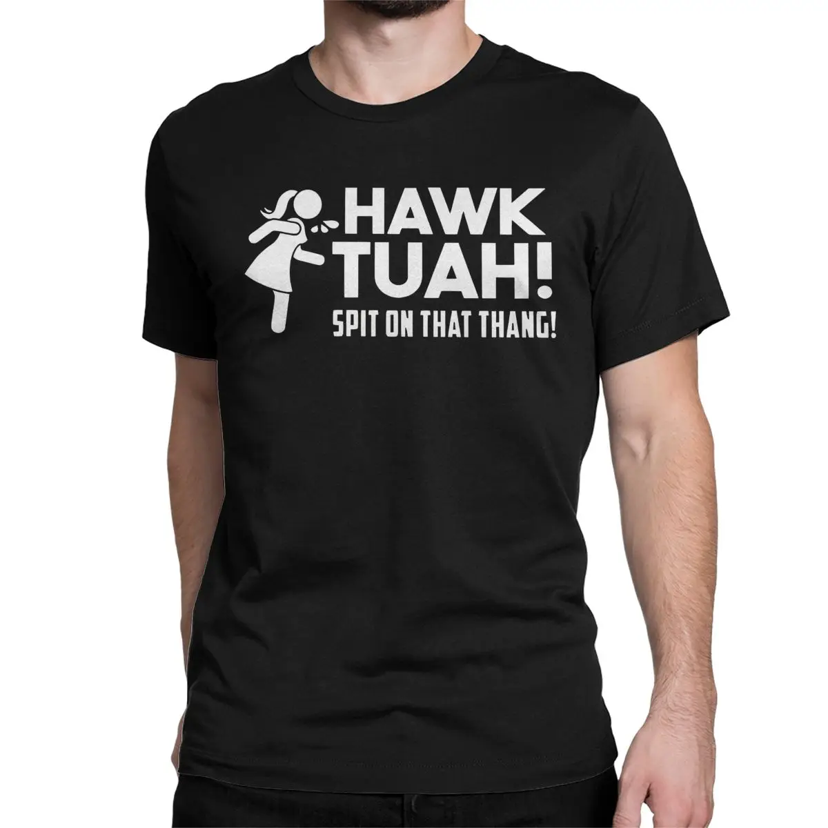 Hawk Tuah 24 Spit On That Thing T-Shirt for Men Women Funny Pop Meme Vintage 100% Cotton Tees Round Neck T Shirts Adult Tops