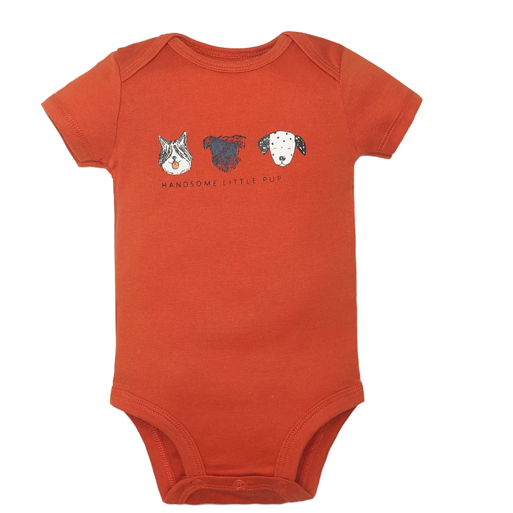 2024 Unisex 6PCS Baby Boys Girls Bodysuit 100% Cotton Newborn body bebe Jumpsuit Cartoon Print Baby Clothing Ropa 6-24M