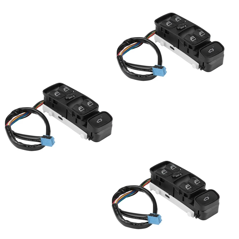 

3X A2038200110 A2098203410 Power Control Window Switch Button For MERCEDES C CLASS W203 C180 C200 C220 A2038210679