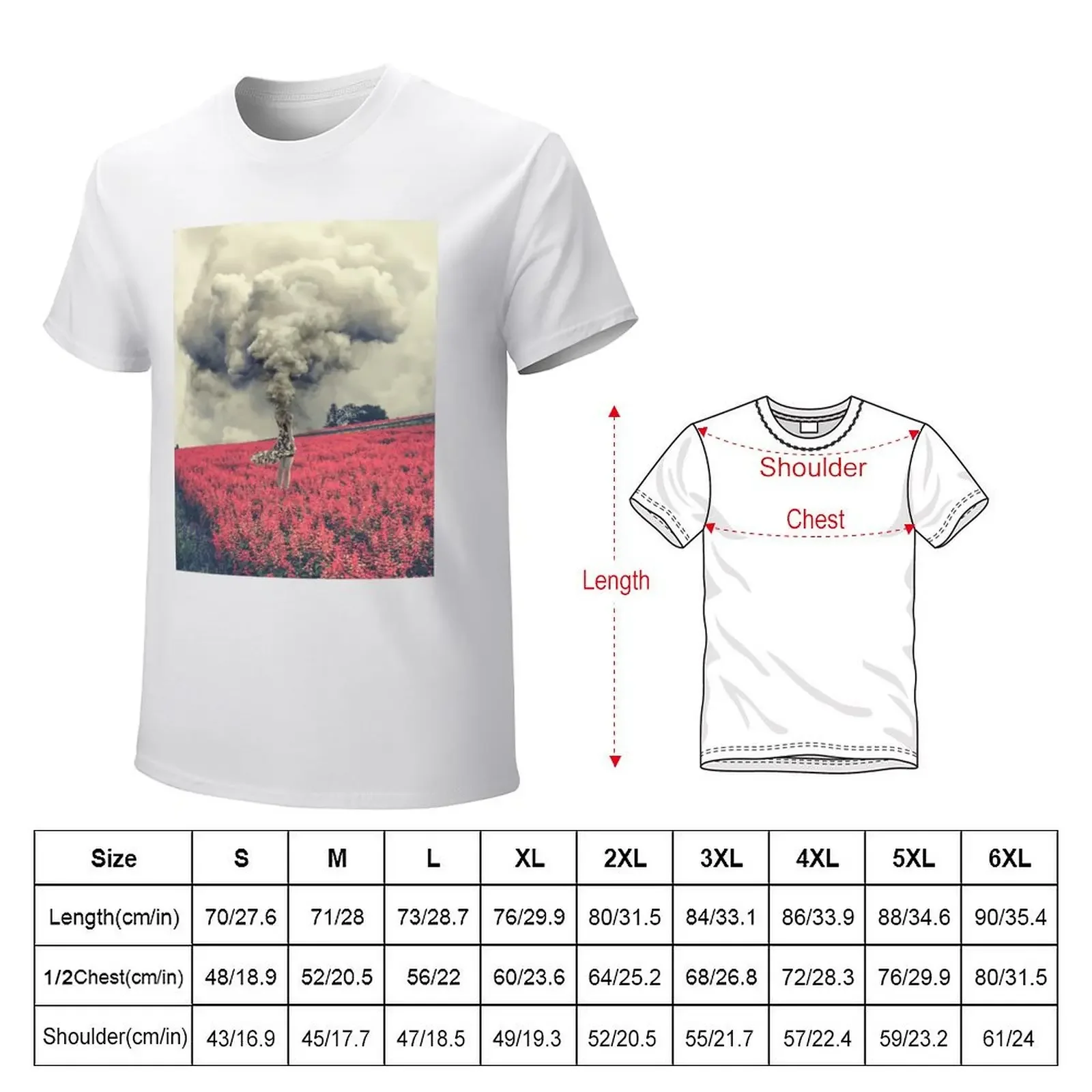 Busy Mind // surreal creative digital collage artwork T-shirt sports fans summer tops men t shirt