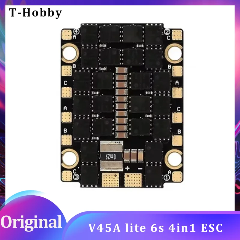 

T-Hobby V45A Lite 6S 4in1 ESC Lighter Weight Electronic Speed Control for FPV RC Racing Drone Motor