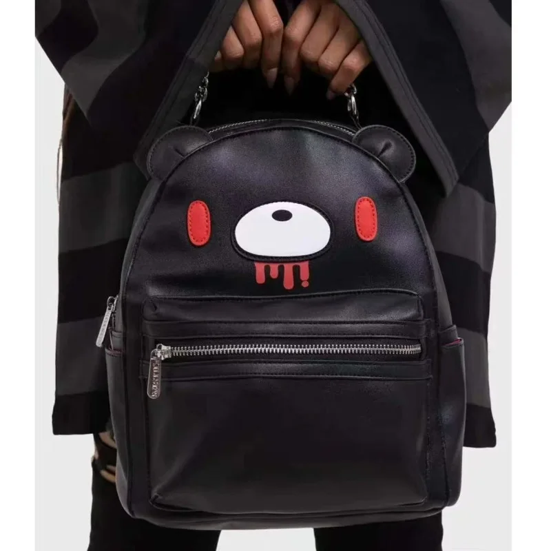Gloomy Bear Rucksack Cartoon, großes Fassungsvermögen, modisch, individuell, kreativ und gut aussehend, tragbarer Reise- und Schulrucksack – Detail 2