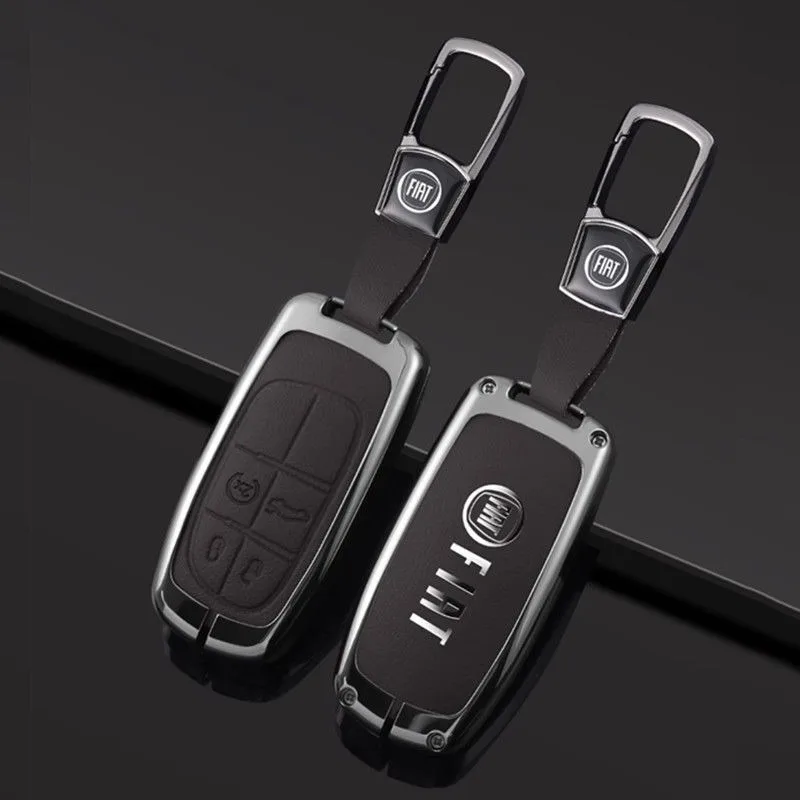 الفاخرة سبائك الزنك سيارة مفتاح بعيد غطاء حامي لشركة فيات فريمونت تورو 500X 500L 2016 2017 2018 قذيفة حقيبة مفاتيح السيارة قفل #4