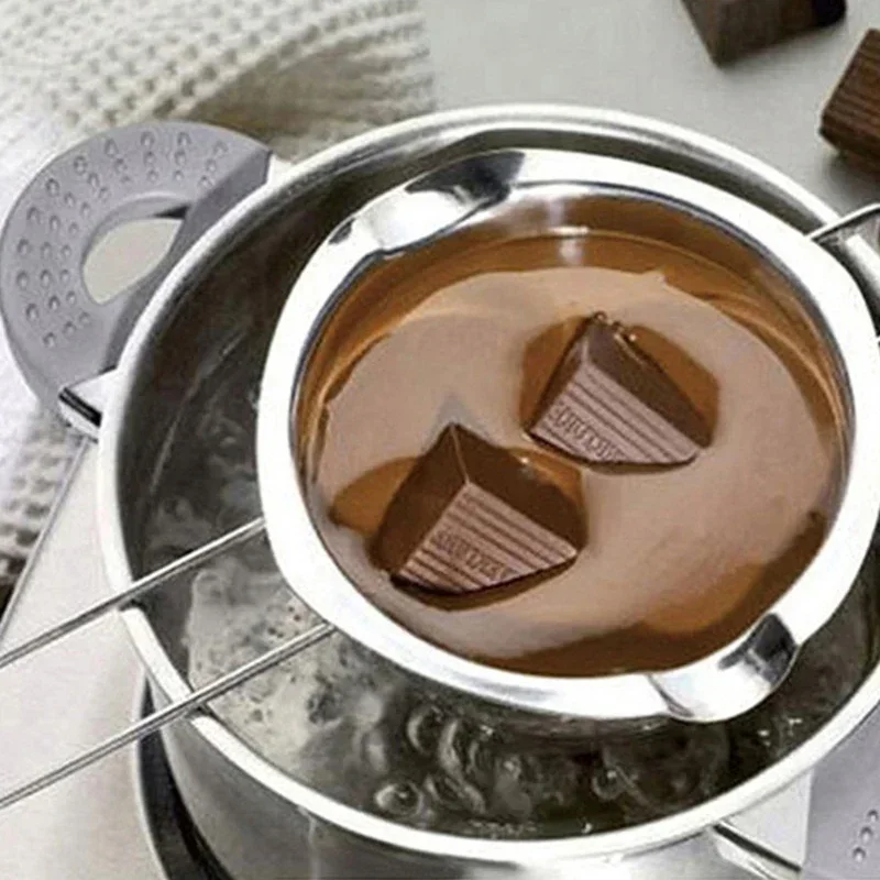 الفولاذ المقاوم للصدأ الشمع ذوبان وعاء مقبض طويل شمعة معطرة الصابون زبدة الشوكولاته صابون يدوي الصنع صنع العرض DIY أدوات الحرف اليدوية #2