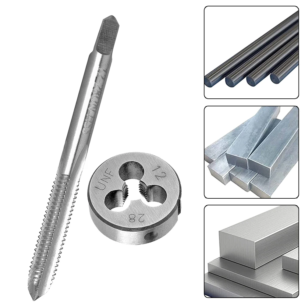 

Die 12-28 UNF Tap Right Hand Stainless Steel Steel 12-28 UNF Die Copper 12-28 UNF Tap High Quality Replacement