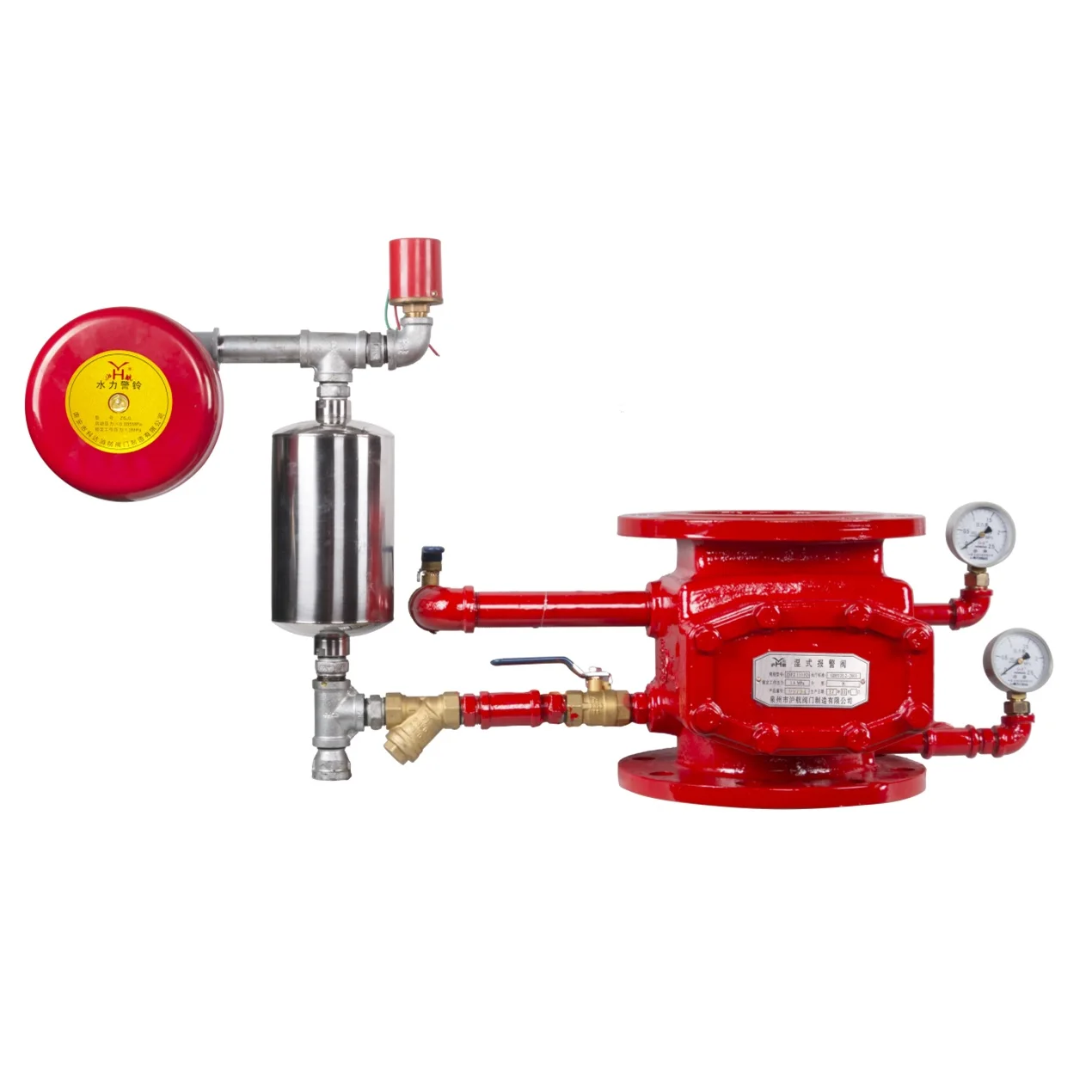 Ductile Iron Fire Fighting Alarm Check Valve Wet Deluge Valve