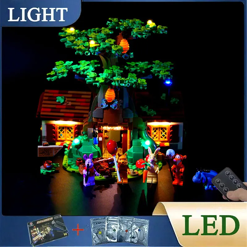 Kit luci a LED fai da te RC per LEGO 21326 Winnie The Pooh Tree House (solo luce a LED, senza modello di blocchi)