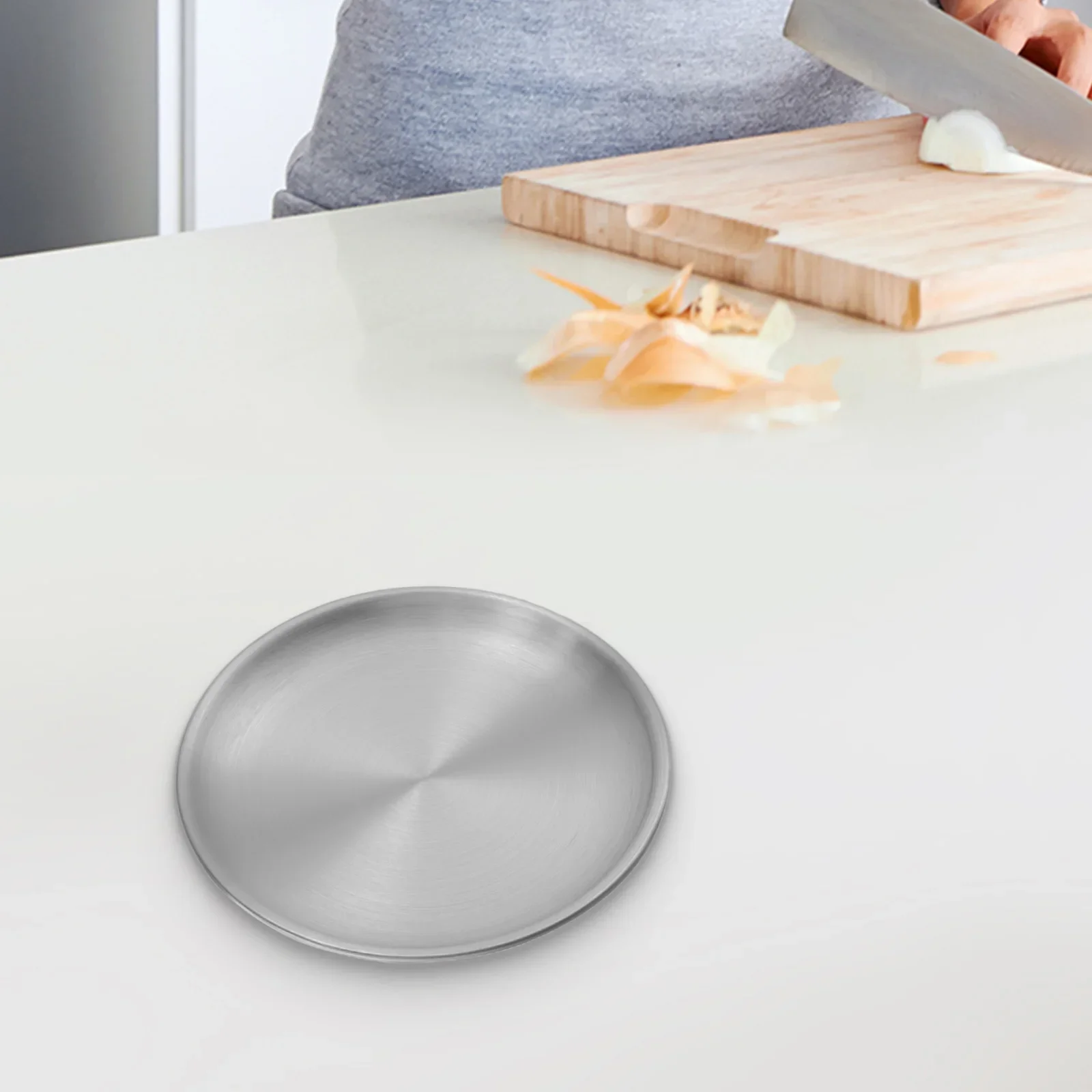 

Tray Plate Replacement Silver Spare Parts Stainless Steel Breakfast Dining Dinner Dish Kitchen Lunch High Quality