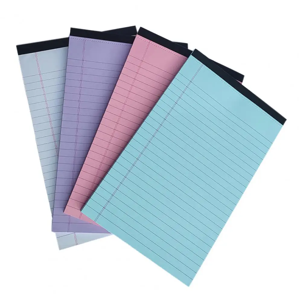 Farb-Notizblock-Set Bunt liniertes Papier-Notizblock-Set für die Büros chule Verwenden Sie eine 4er-Packung mit Duplex-Notizbüchern mit Notizen