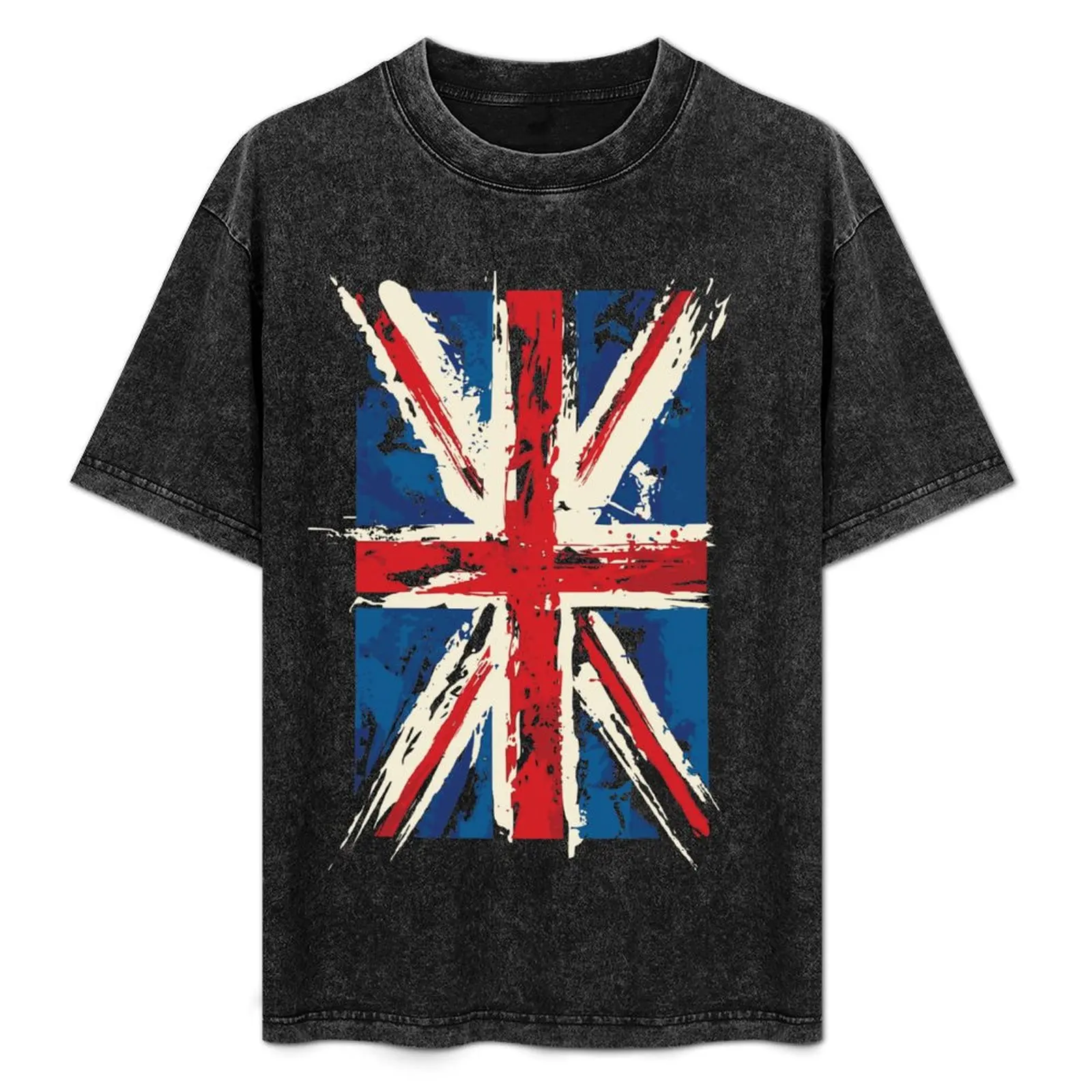 

UK Union Jack Distressed Brushed Flag T Shirt T-Shirt Casual Soft Cotton Short Sleeve Tee