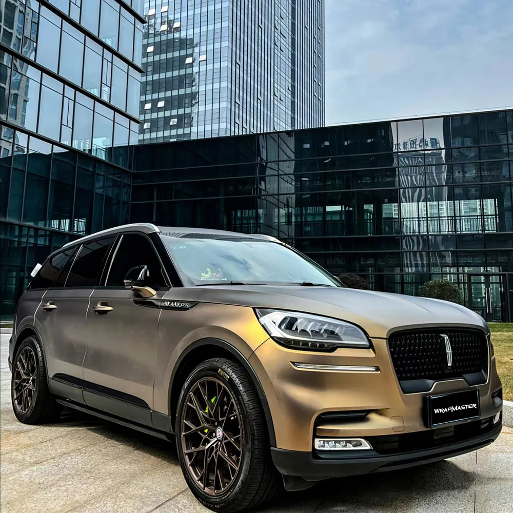 Ultra Matte Night Gold Car Wrap Vinyl Wholesale Car Wrap Durable Matte Finish Car Decal for Vehicle Body Decoration