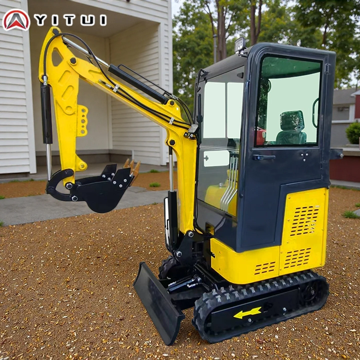 حفارة صغيرة صغيرة مخصصة 1.5 طن مع محرك كوبوتا CE EPA وEuro 5 متوافقة مع الأعمال المنزلية والبستان