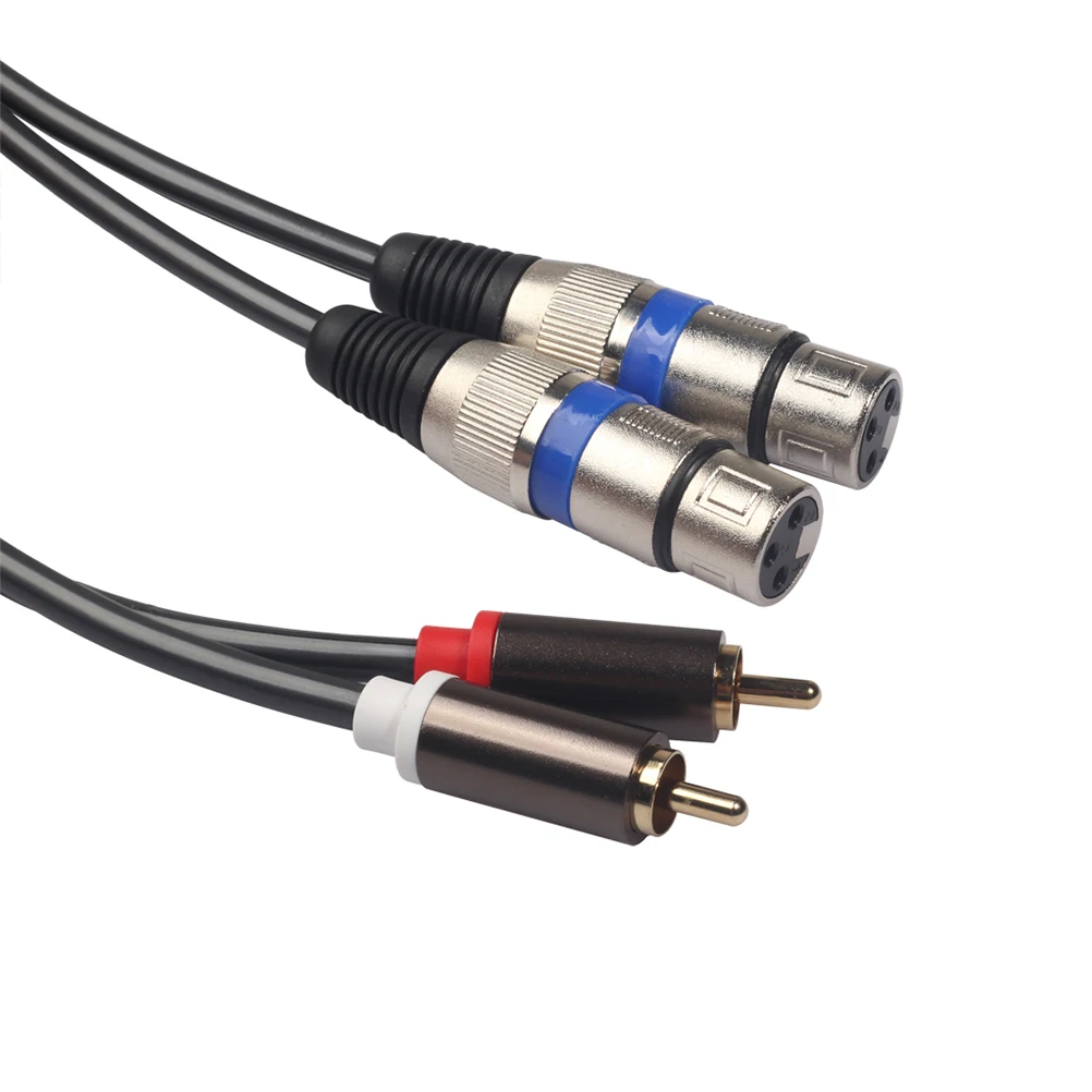 

Audio Line Dual Converter for Headphone Adapter Cable HD Signal Patch Male to XLR Black