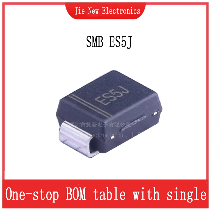 50PCS RS2M RS2MB RS3M RS3MB RS5M RS5MB ES5A ES5AB ES5D ES5DB ES5G ES5GB ES5J ES5JB Fast Rectifier Diodes DO-214AA(SMB)