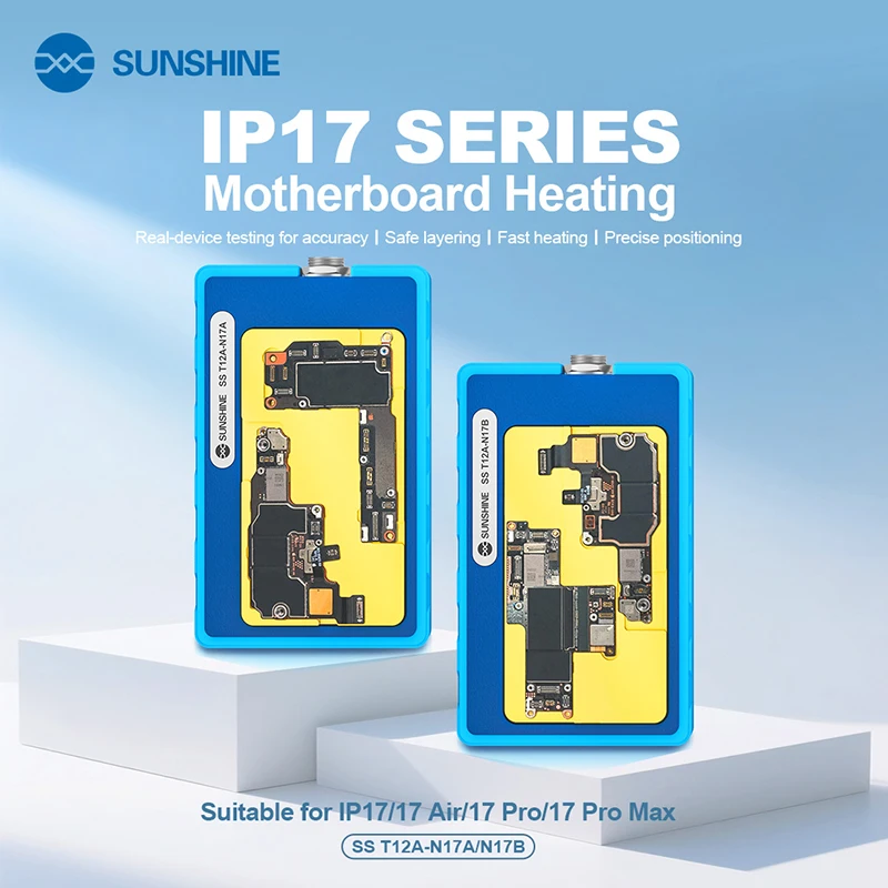 

SUNSHINE SS-T12A-N17A/N17B IP17 Motherboard Heating Multifunctional Repair Supports the full IP17 Series to Ensure Accuracy