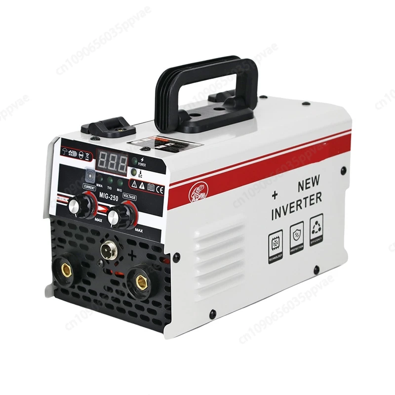 Mesin Las Inverter IGBT 4 in 1 MIG MMA TIG 250A 220-240V Portabel untuk Pengelasan Busur di Rumah, Garasi, dan Fabrikasi Logam, Ringan