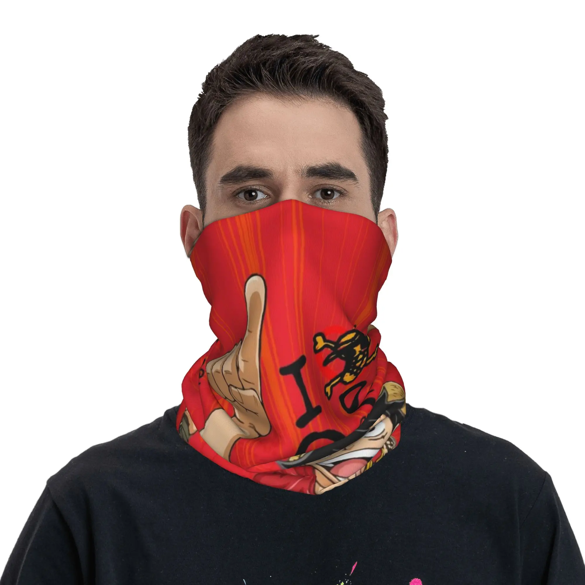 O-One-Piece-e luffys one pieces Wrap Scarf Merch Neck Gaiter  Bandana Summer Outdoor Sports Headband for Men Women Breathable