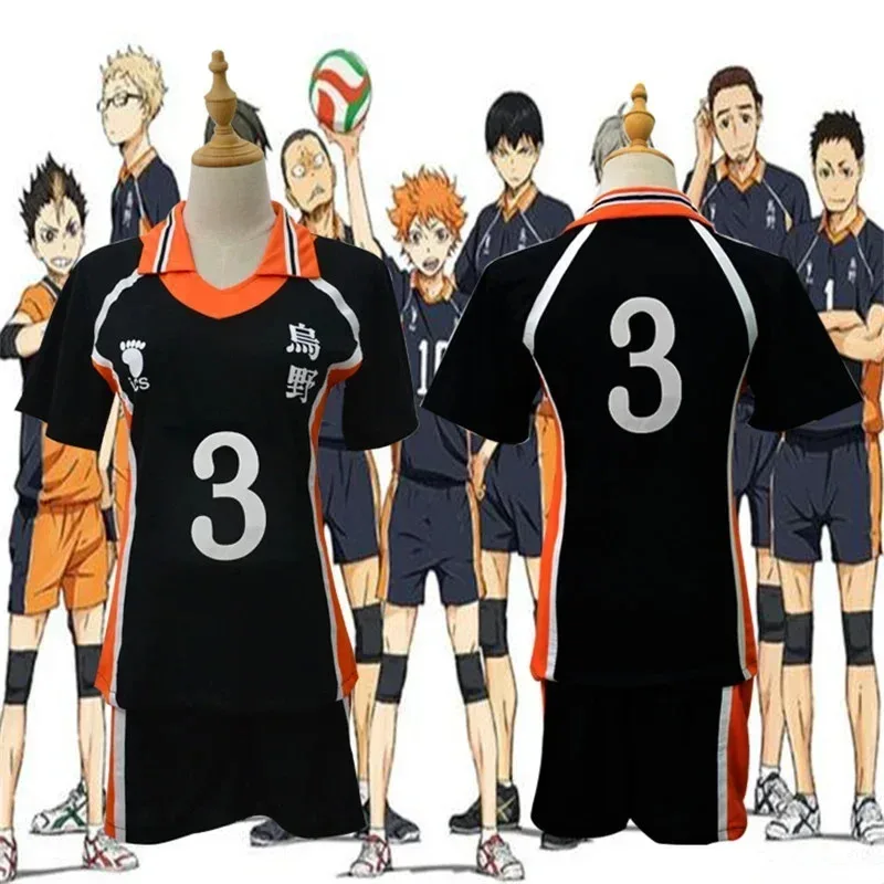 9 أنماط أزياء Haikyuu التأثيرية Karasuno المدرسة الثانوية للكرة الطائرة نادي هيناتا شويو ملابس رياضية الفانيلة الموحدة