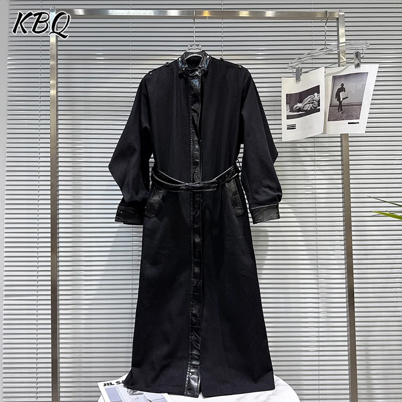 

KBQ Solid Slimming Designer Jackets For Women Round Neck Long Sleeve High Waist Autumn Temperament Coat Female Fashion Style New