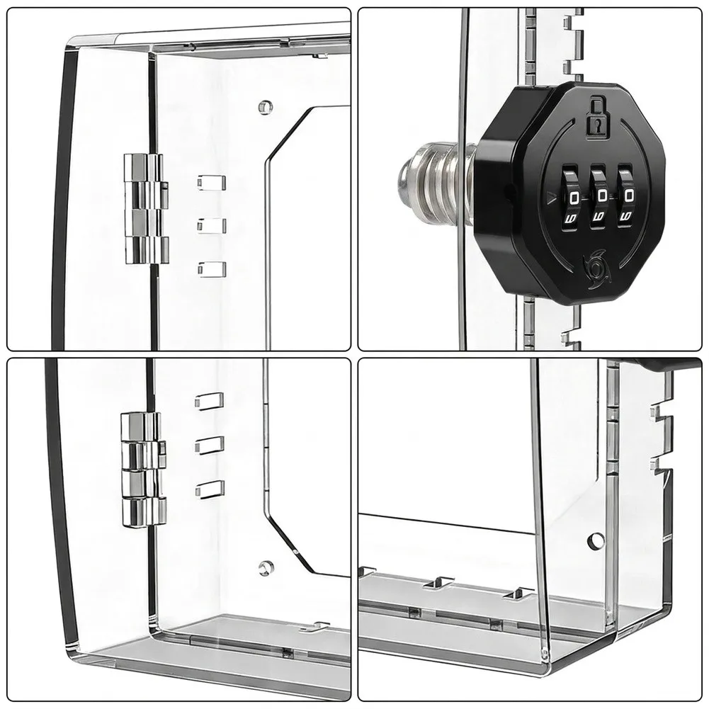 Keyless Security Box Thermostat Lock Box For High-traffic Areas Three-digit Combination For Smart Home Systems