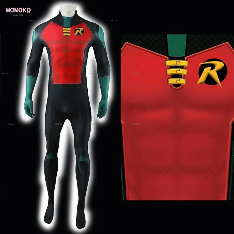 CyAdults Kids أنيمي الكرتون في سن المراهقة لعبة جبابرة خارقة روبن كوميك غرايسون تأثيري بذلة زي هالوين موحدة لعب الأدوار