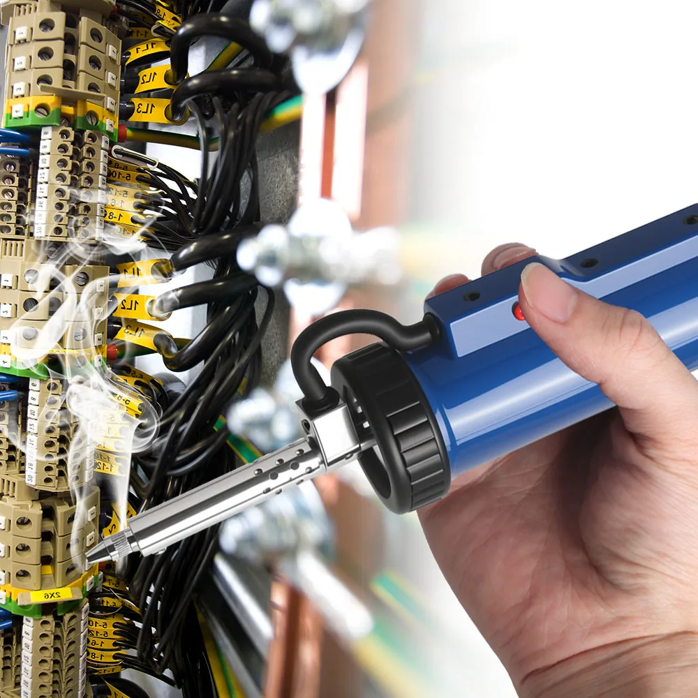 Nuova dissaldatrice automatica ADT03 con 3 ugelli di aspirazione Saldatura sottovuoto Ventosa per stagno Saldatura elettrica Rimuovi pompa portatile