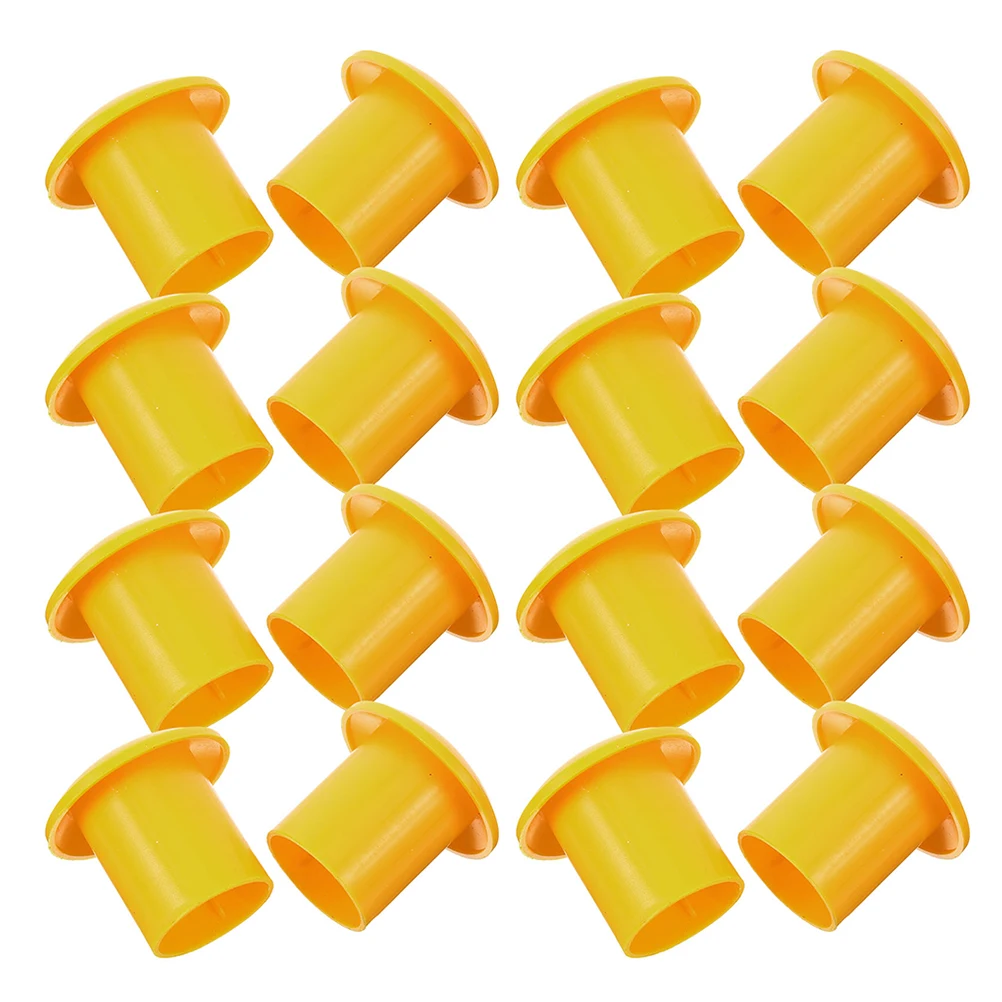 

50pcs Rebar Protection Caps Yellow Steel Bar Safety Covers Construction Site Accessories Protective Plastic Longevity Enhancer
