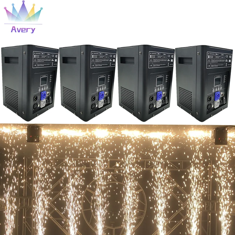 4Packs Cold Spark Machine Stage Light Effects Dmx Ti Powder for the Firework Set Dj Bar Wedding Party Disco Christmas