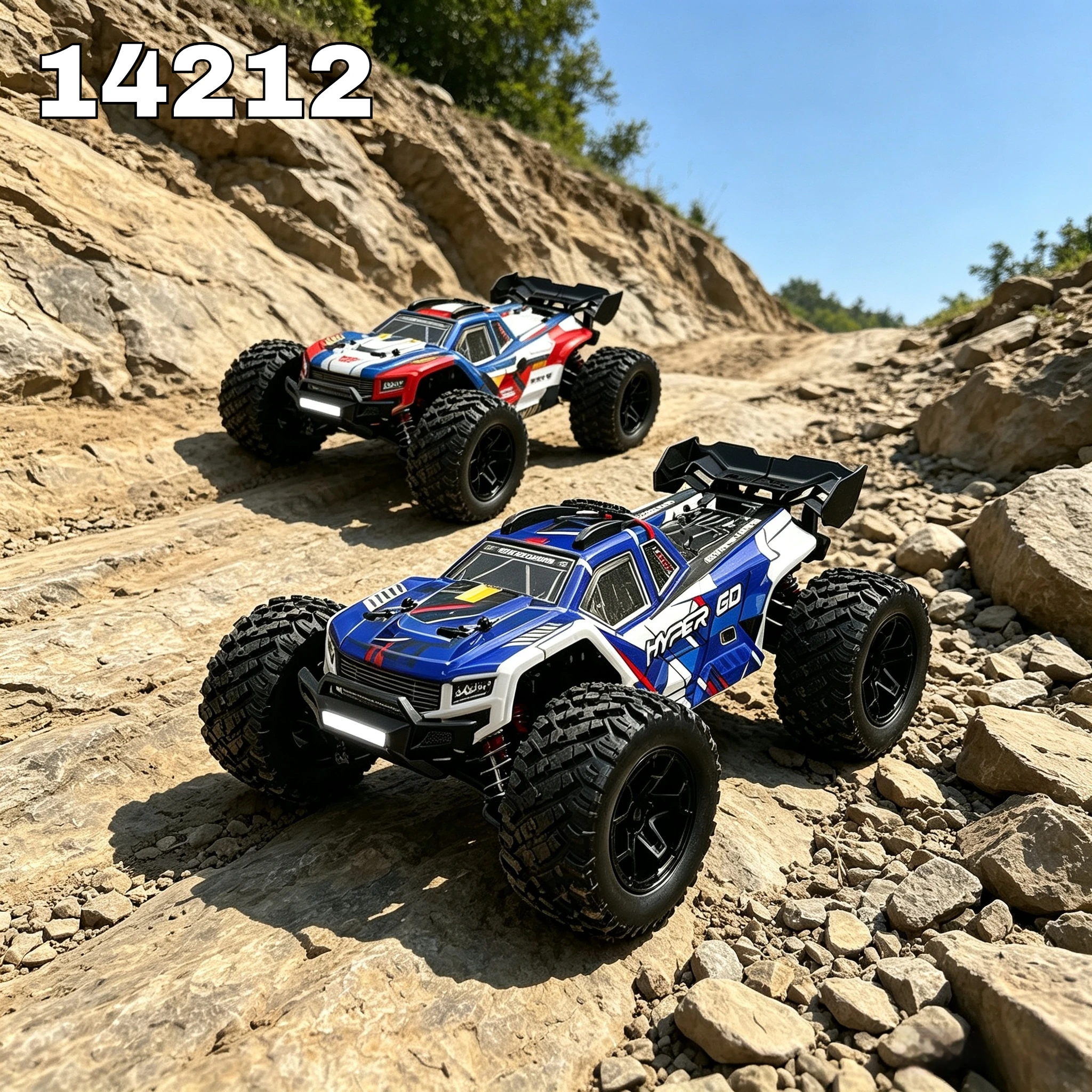 MJX New 1/14 14212 Brushless 4WD RC Car High Speed Racing All Terrain Desert Monster Truck Off Road Hobby Vehicle For Adult Toy