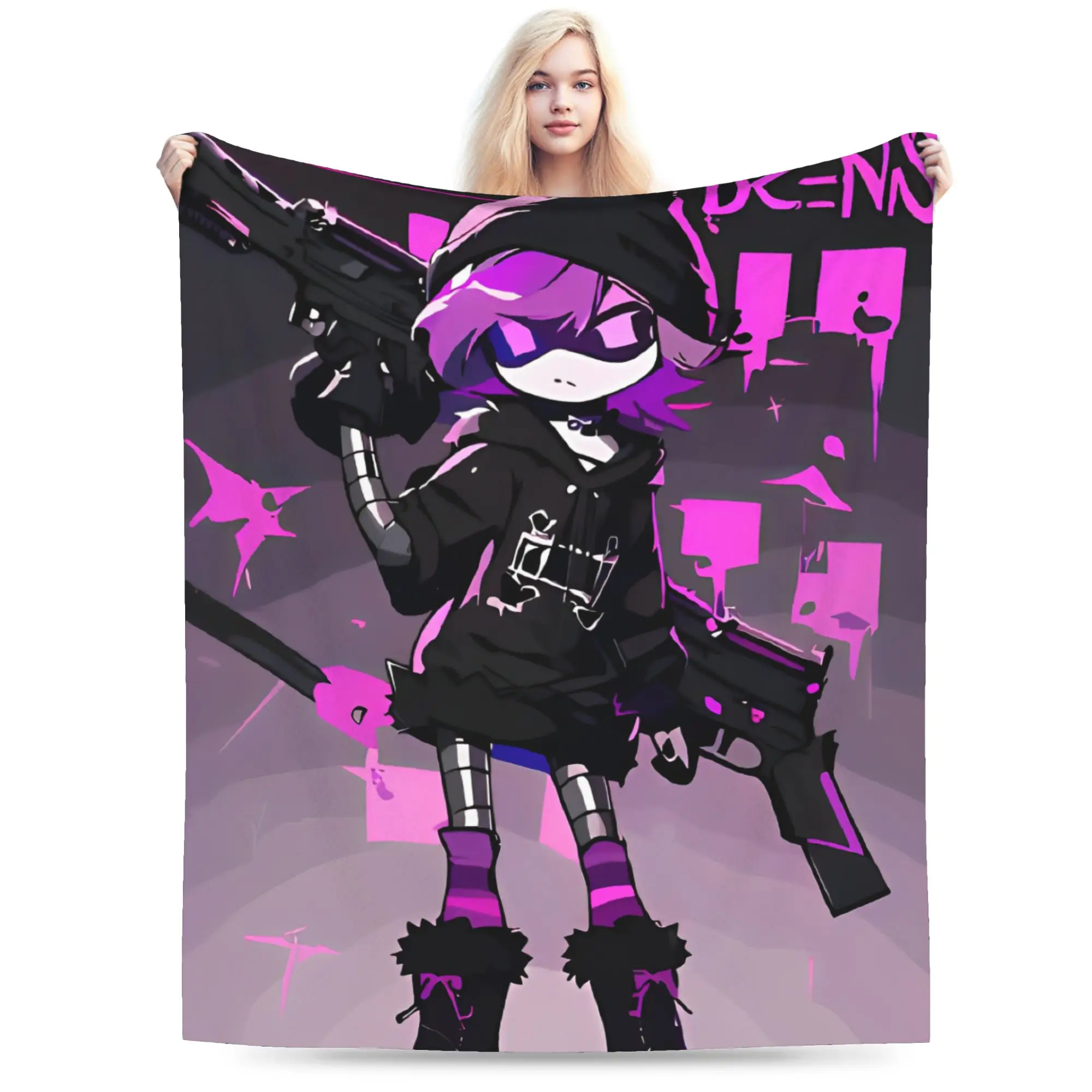 Murders Drones Blanket Flannel Spring/Autumn  Portable Warm Throw Blanket for Bed Couch Quilt