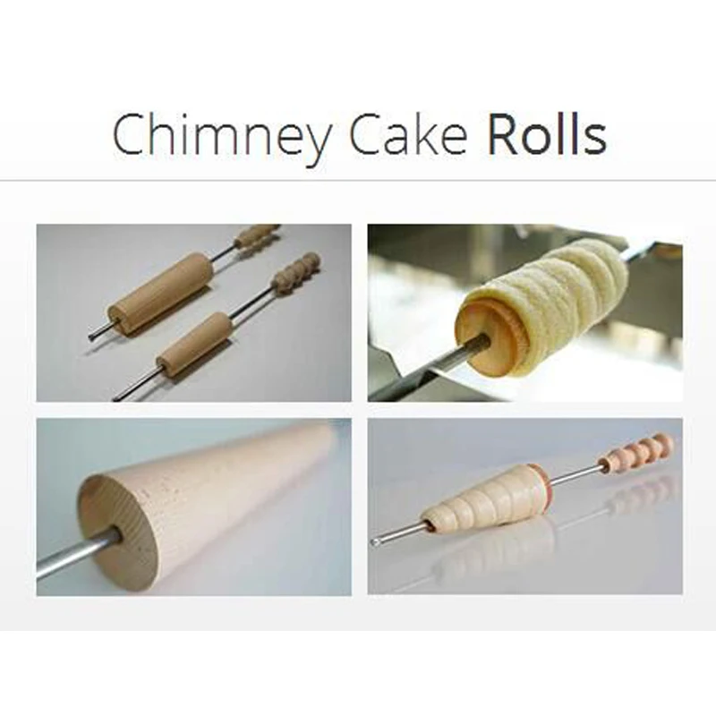 Donut Doughnut Ice-Cream Cone Maker Electric Chimney Cake Machine Hungary Trdelnik Chimney Bread Roll Machine