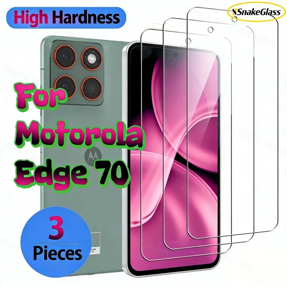 

3Pcs HD Tempered Films for Motorola Edge 70 Series Tempered Film Protection For Moto Edge 70 Fusion+ Tempered Film Anti Scratch