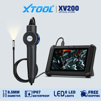 XTOOL XV200 is an upgraded of XV100 8.5mm HD Endoscope Camera Micro 8 LED Car Endoscope Inspection Borescope For D9S X100MAX D7S