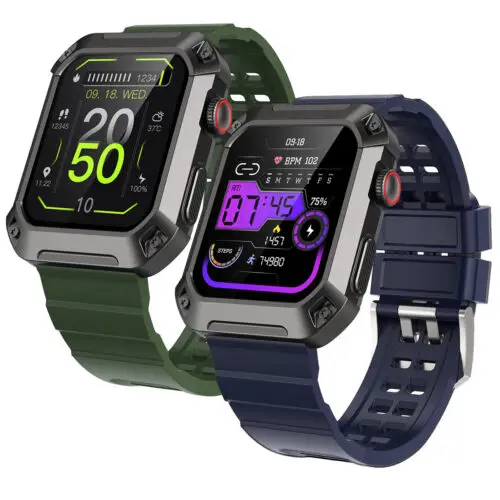 

Outdoor Smart Watch 1.83" Touch Screen Waterproof Sports Smartwatch Heart Rate Monitor for Women Men Android iOS